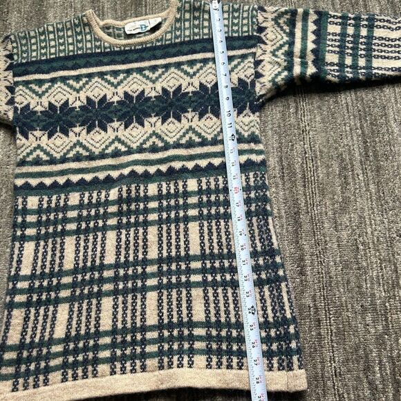 Vintage Paul Harris Design Shetland Wool Fair Isle Tunic Sweater, Size S - Picture 5 of 6